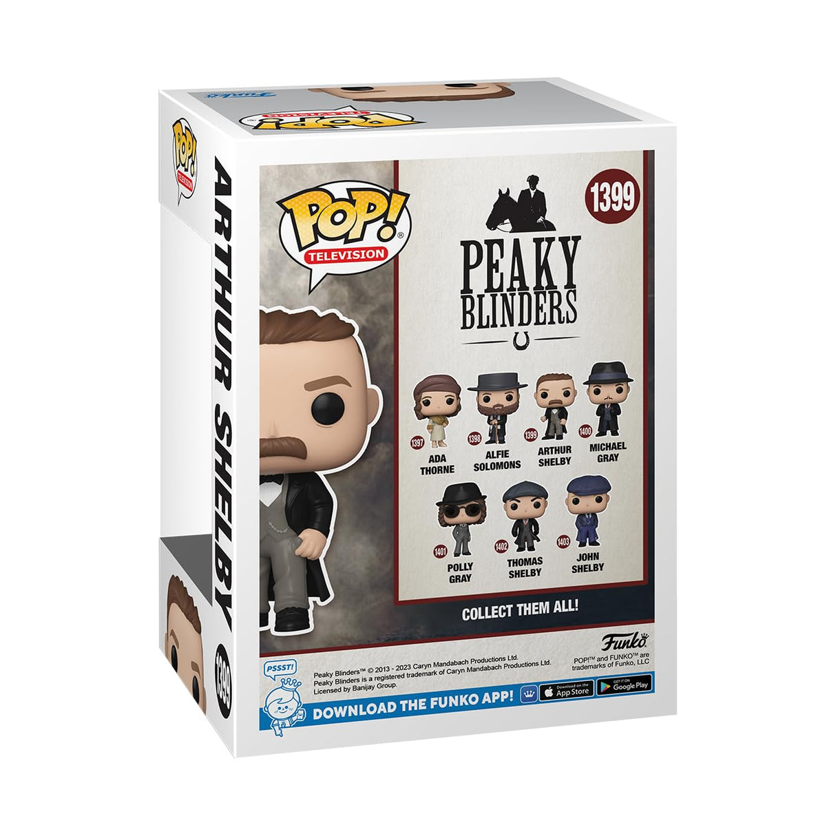 Peaky Blinders Arthur Shelby #1399 Pop Vinyl Figure