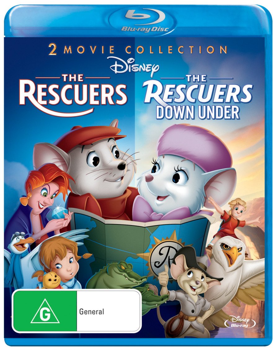 The Rescuers / Rescuers Down Under Blu-ray DVD New Sealed