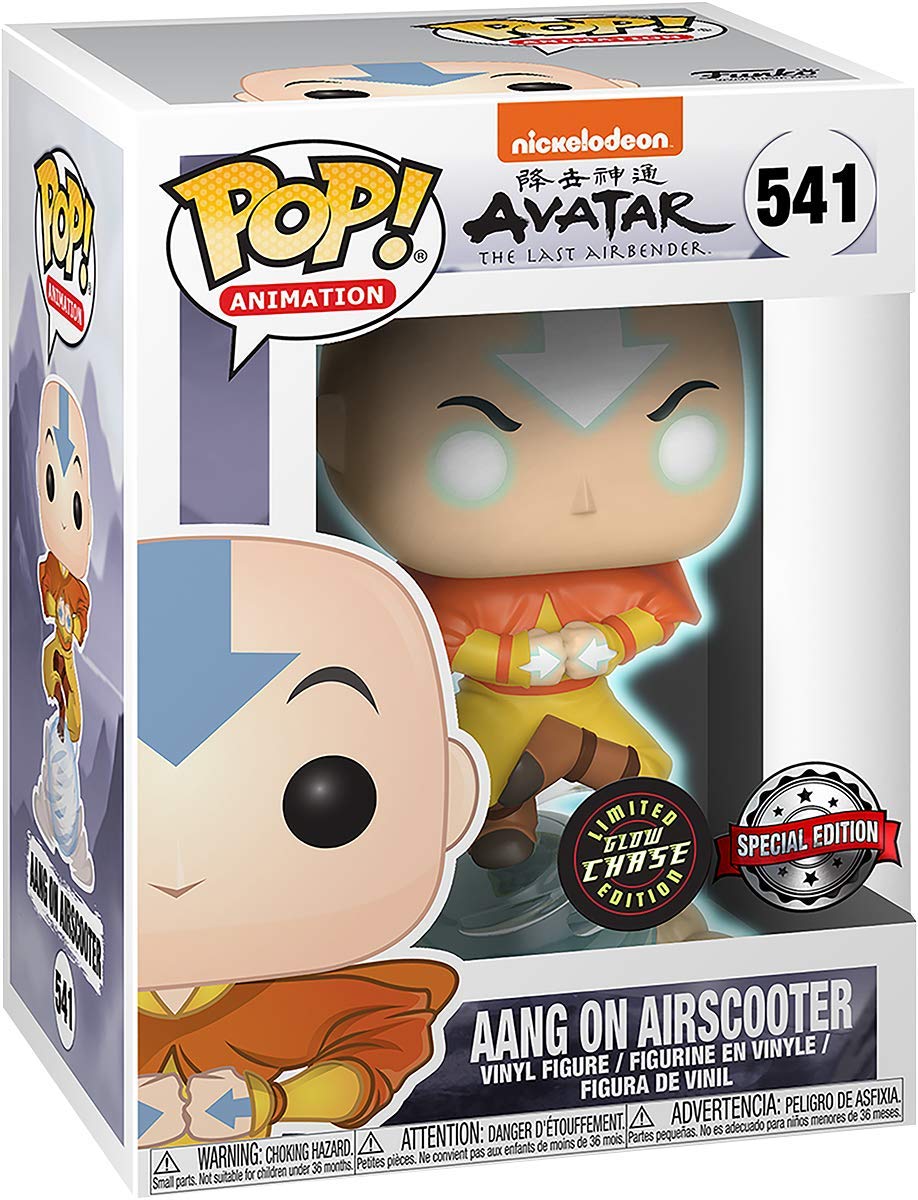 Avatar Aang On Airscooter #541 Pop Vinyl Figure