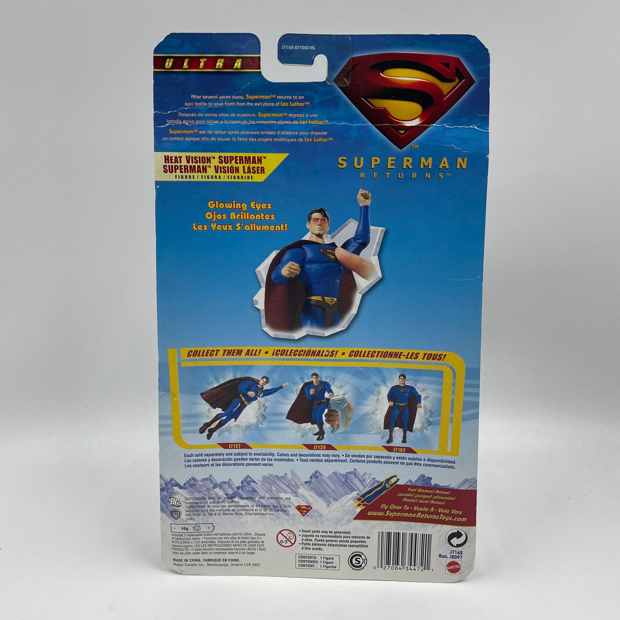 Super Man Returns Heat Vision Feel The Power Figure Ultra