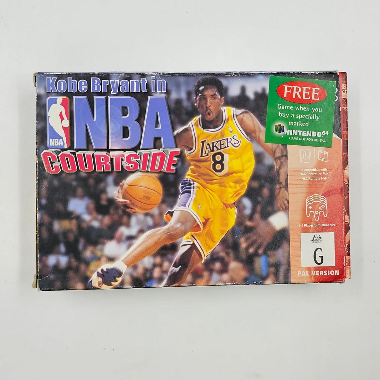 Kobe Bryant in NBA Courtside Nintendo 64 N64 Game Boxed Complete PAL