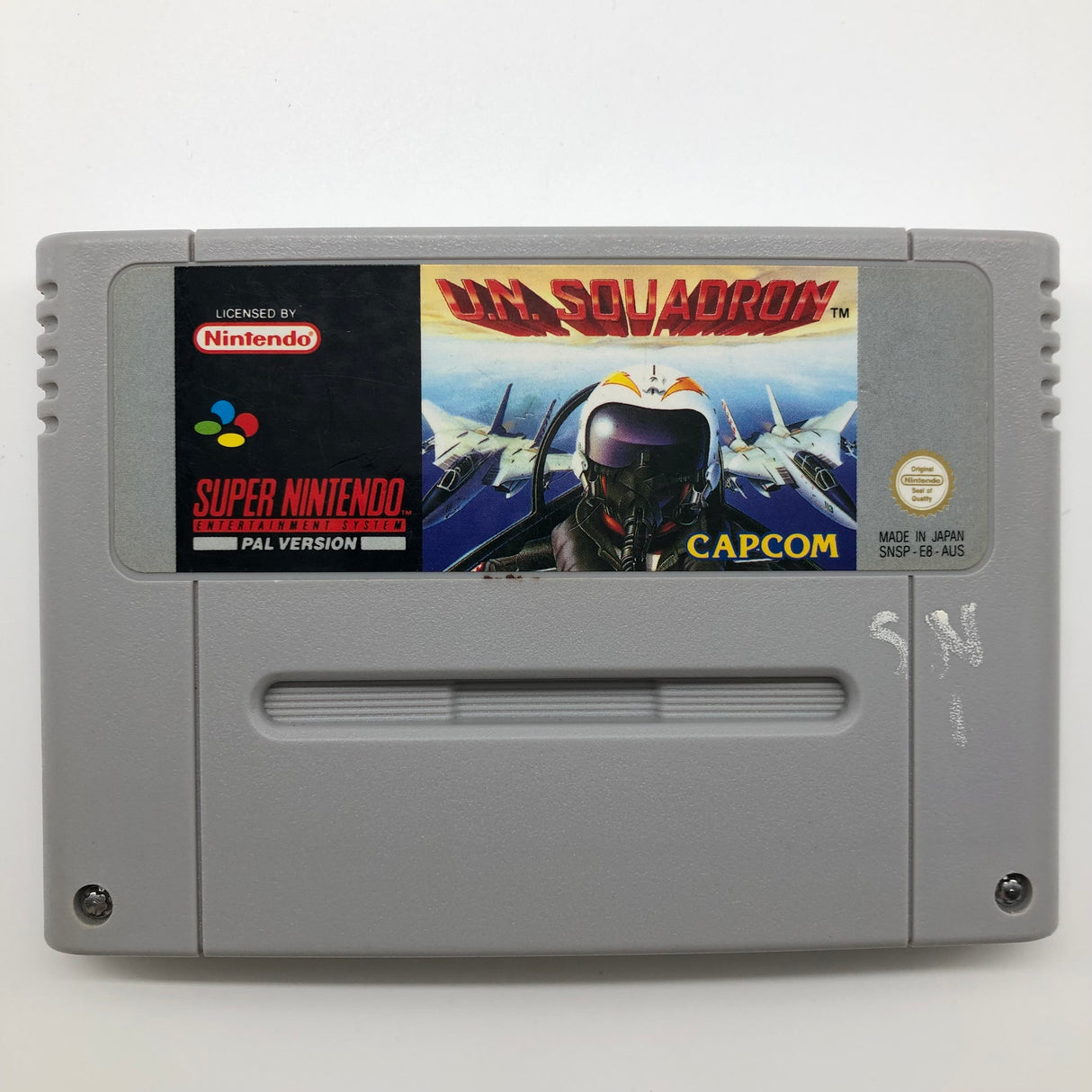 UN Squadron Super Nintendo SNES Game Cartridge PAL