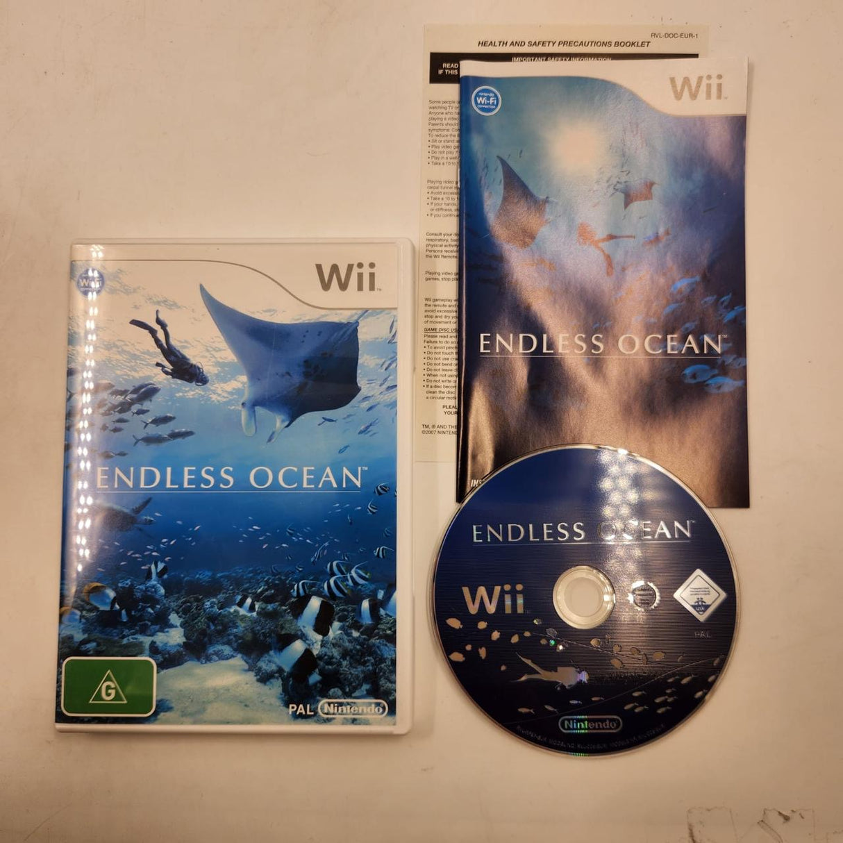 Endless Ocean Nintendo Wii Game + Manual PAL