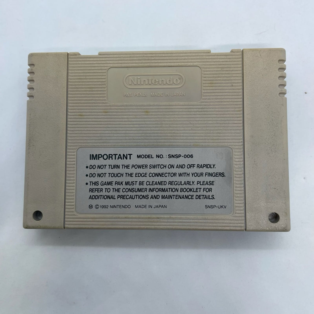 Super Soccer Super Nintendo SNES Game Cartridge PAL