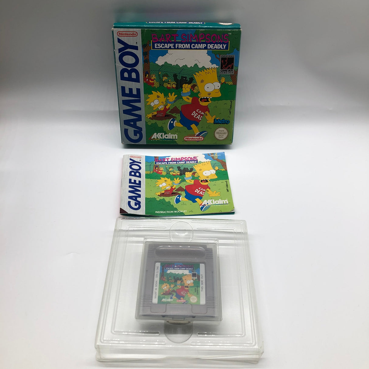 Bart Simpson's Escape from Camp Deadly Nintendo Gameboy Original Game Boxed Complete