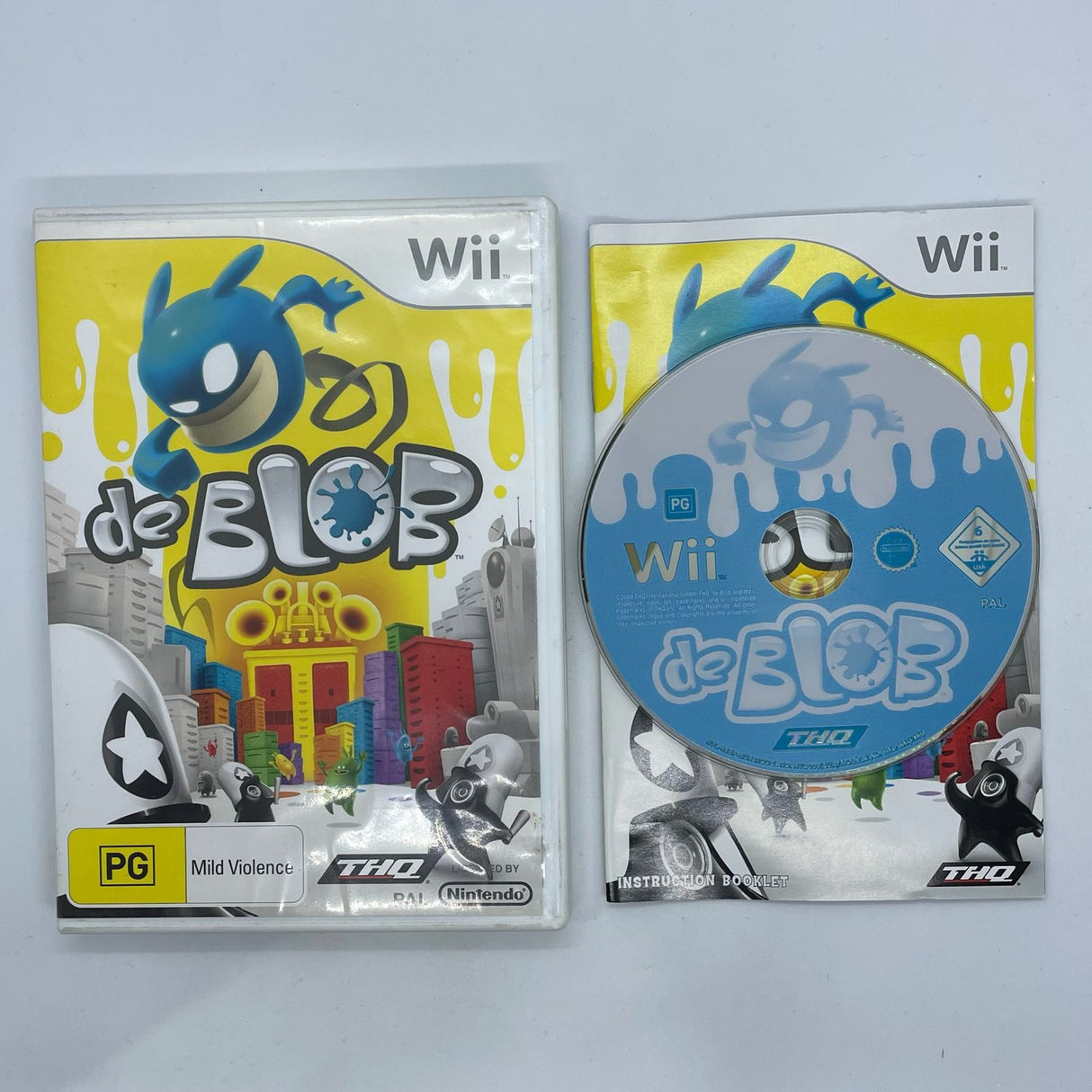 De Blob Nintendo Wii Game + Manual PAL
