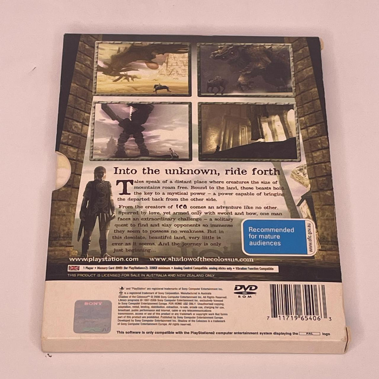 Shadow of the Colossus PS2 Playstation 2 Game + Manual PAL