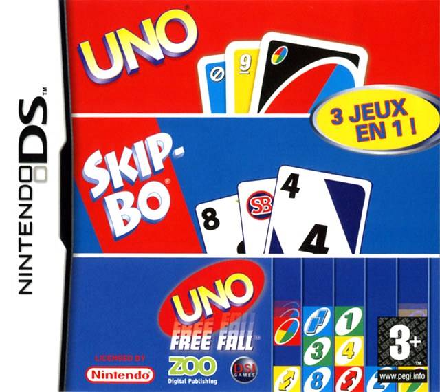 UNO / Skip-Bo / UNO Freefall Nintendo DS NDS Game PAL