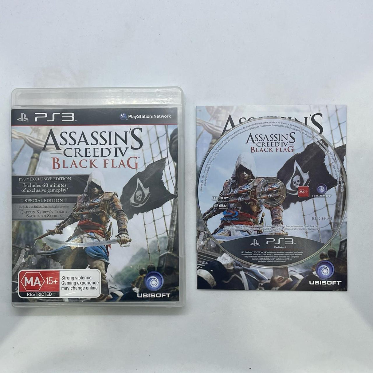 Assassin's Creed IV 4 Black Flag PS3 Playstation 3 Game + Manual
