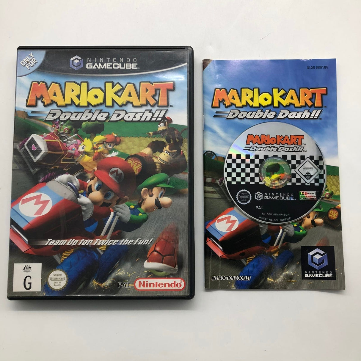 Mario Kart Double Dash Nintendo Gamecube Game + Manual PAL