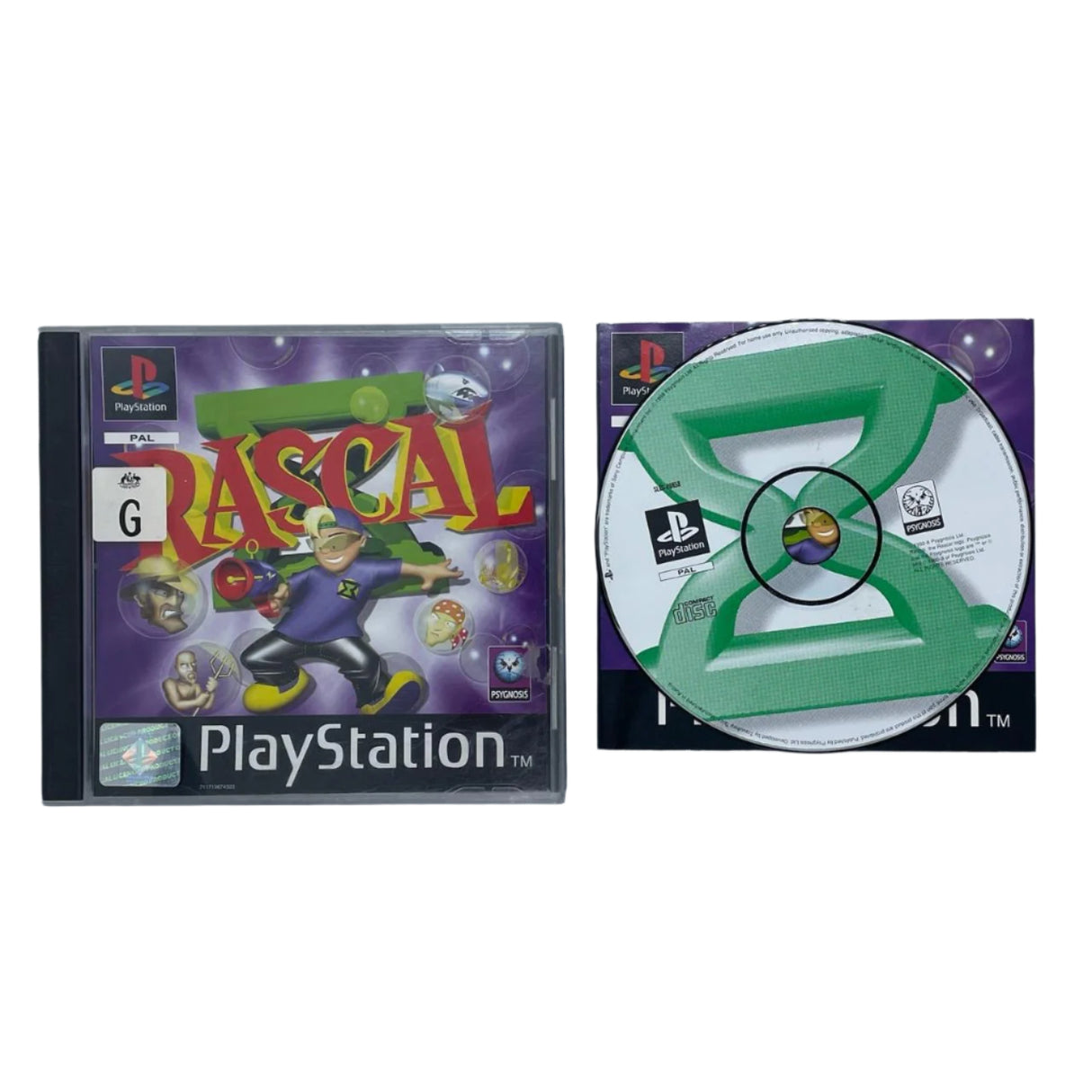 Rascal PS1 Playstation 1 Game + Manual PAL