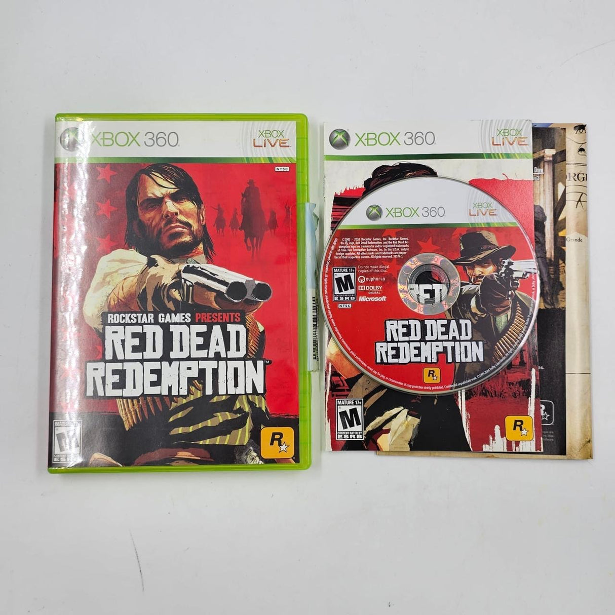 Red Dead Redemption Xbox 360 Game + Manual PAL