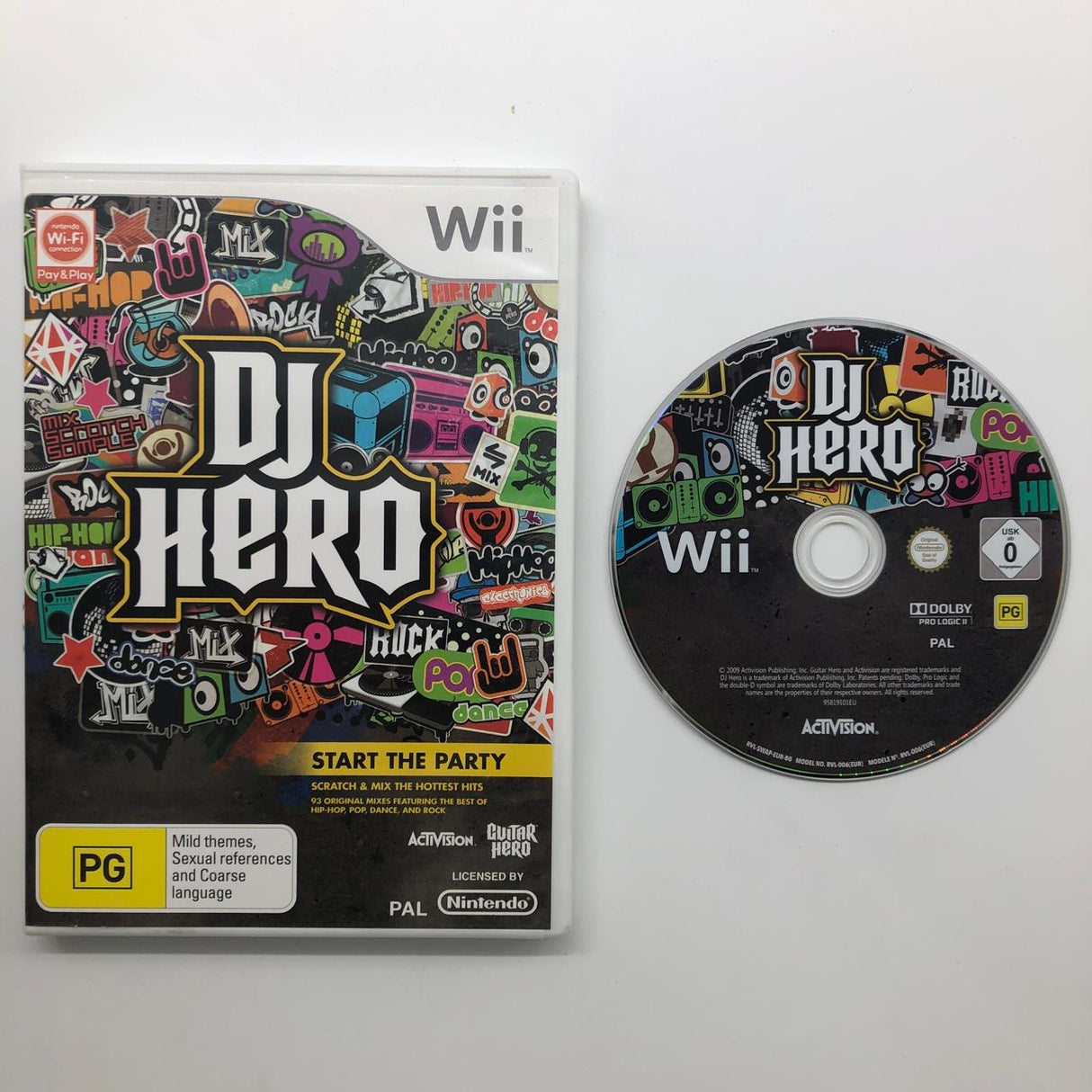 DJ Hero Nintendo Wii Game PAL