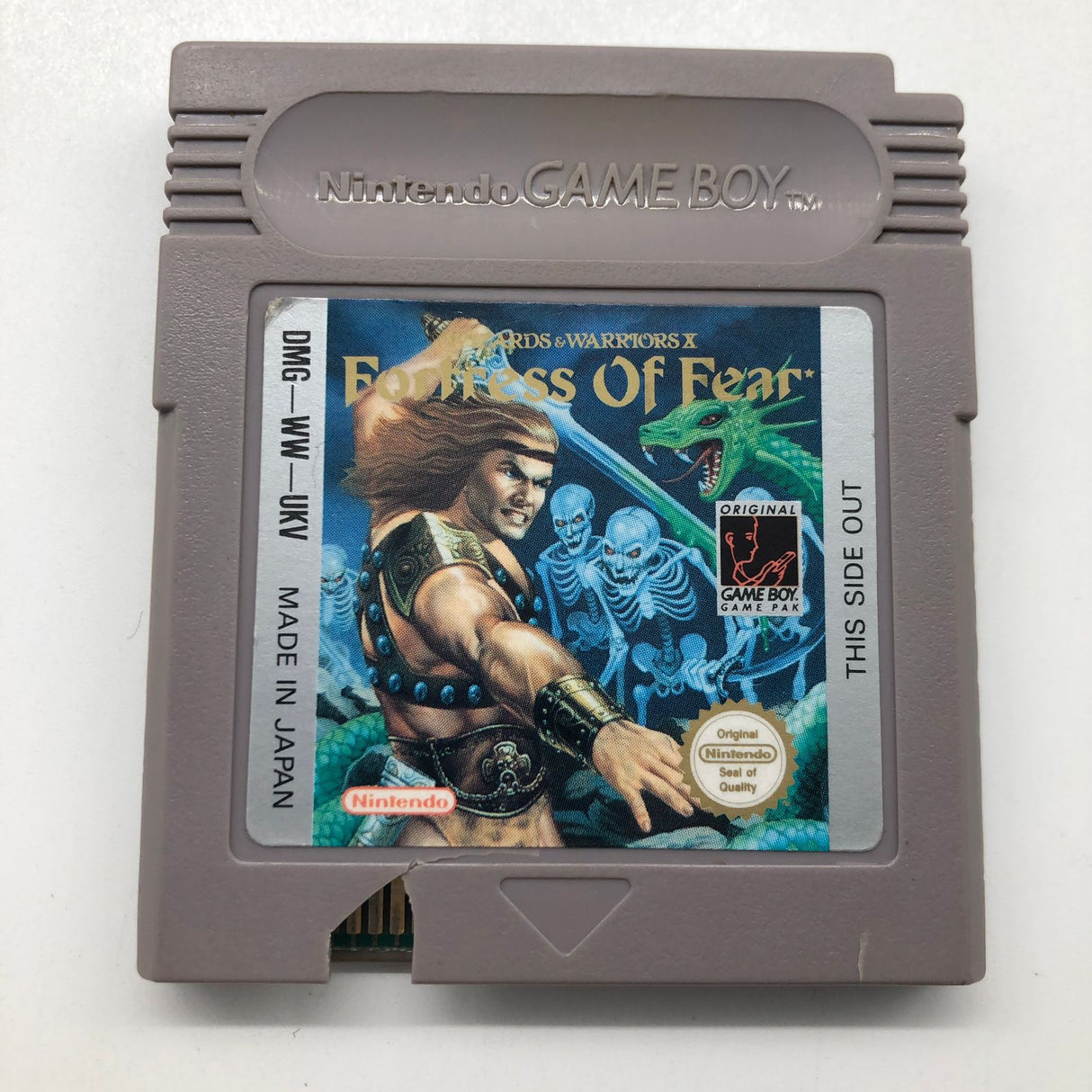 Wizards & Warriors x Fortress of Fear Nintendo Gameboy Original Game Cartridge