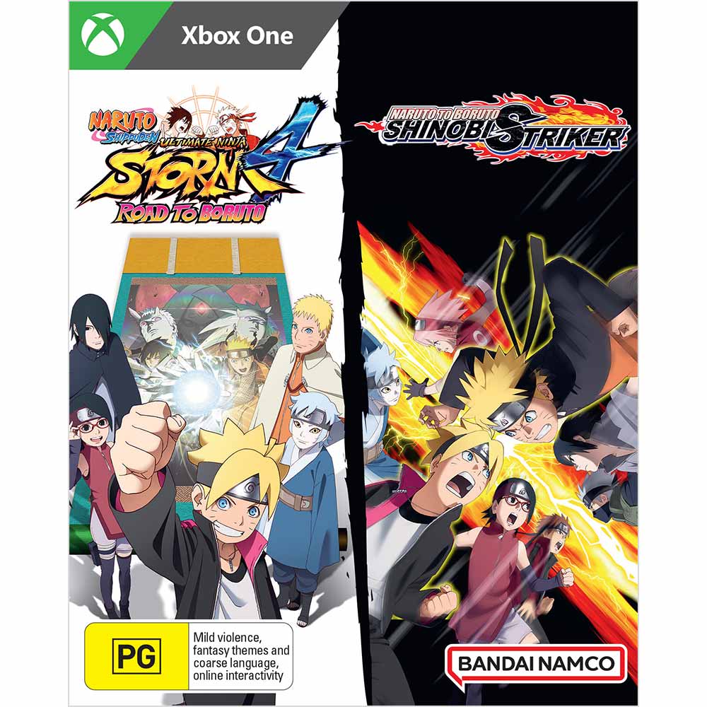 Naruto Shippuden Ultimate Ninja Storm 4 Road to Boruto + Shinobi Striker Double Pack Xbox One Game