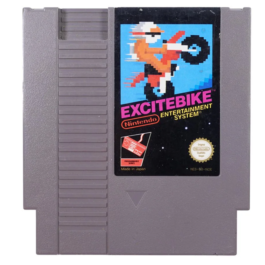 Excitebike Nintendo Entertainment System NES Game Cartridge PAL
