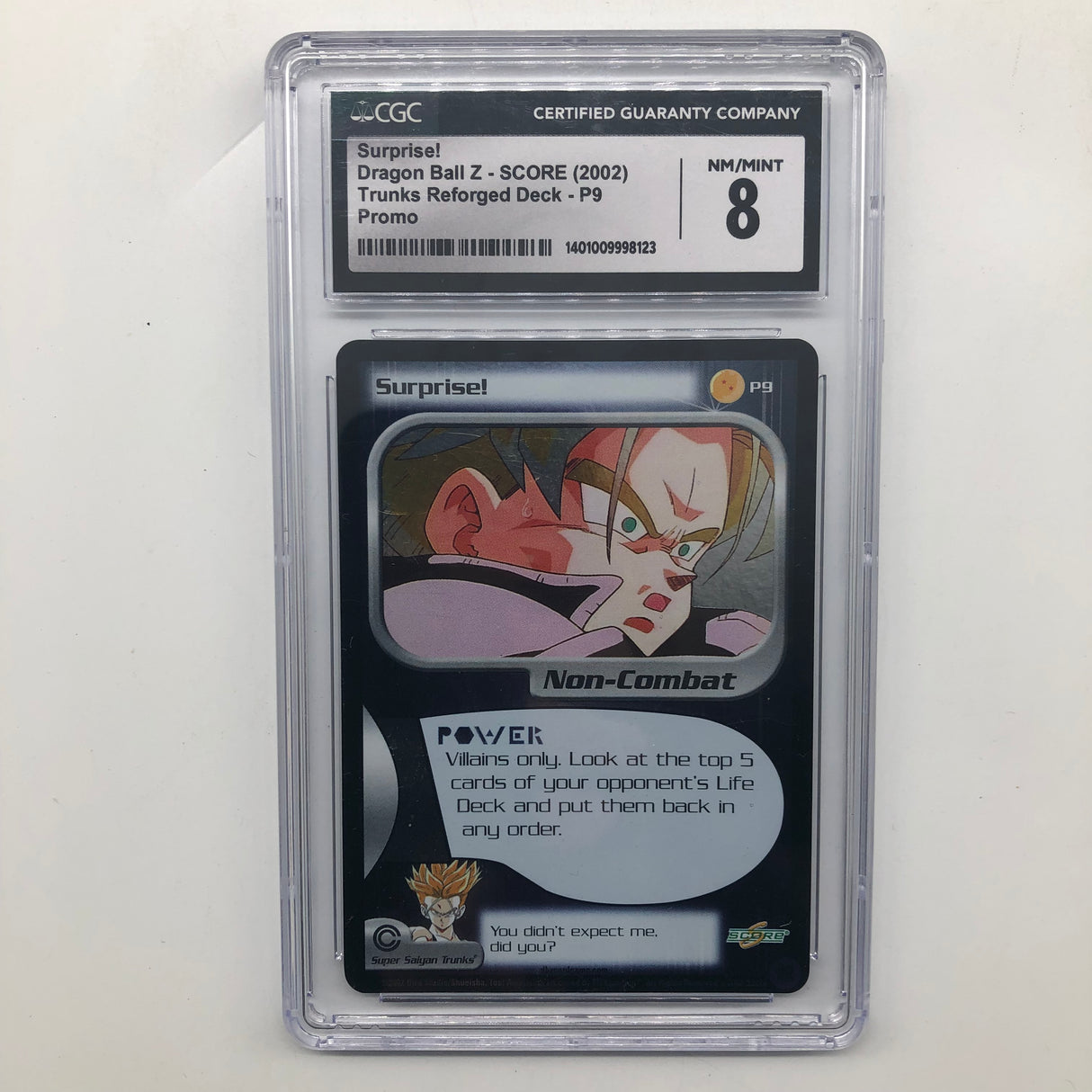 Surprise Dragon Ball Z Trunks Reforged Deck P9 Graded CGC 8 25AU4