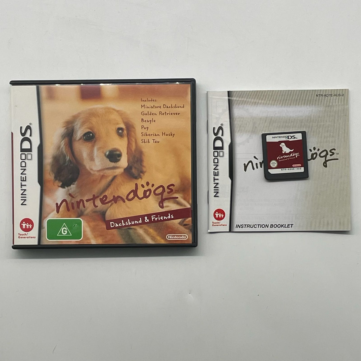 Nintendogs Dachshund & Friends Nintendo DS Game + Manual