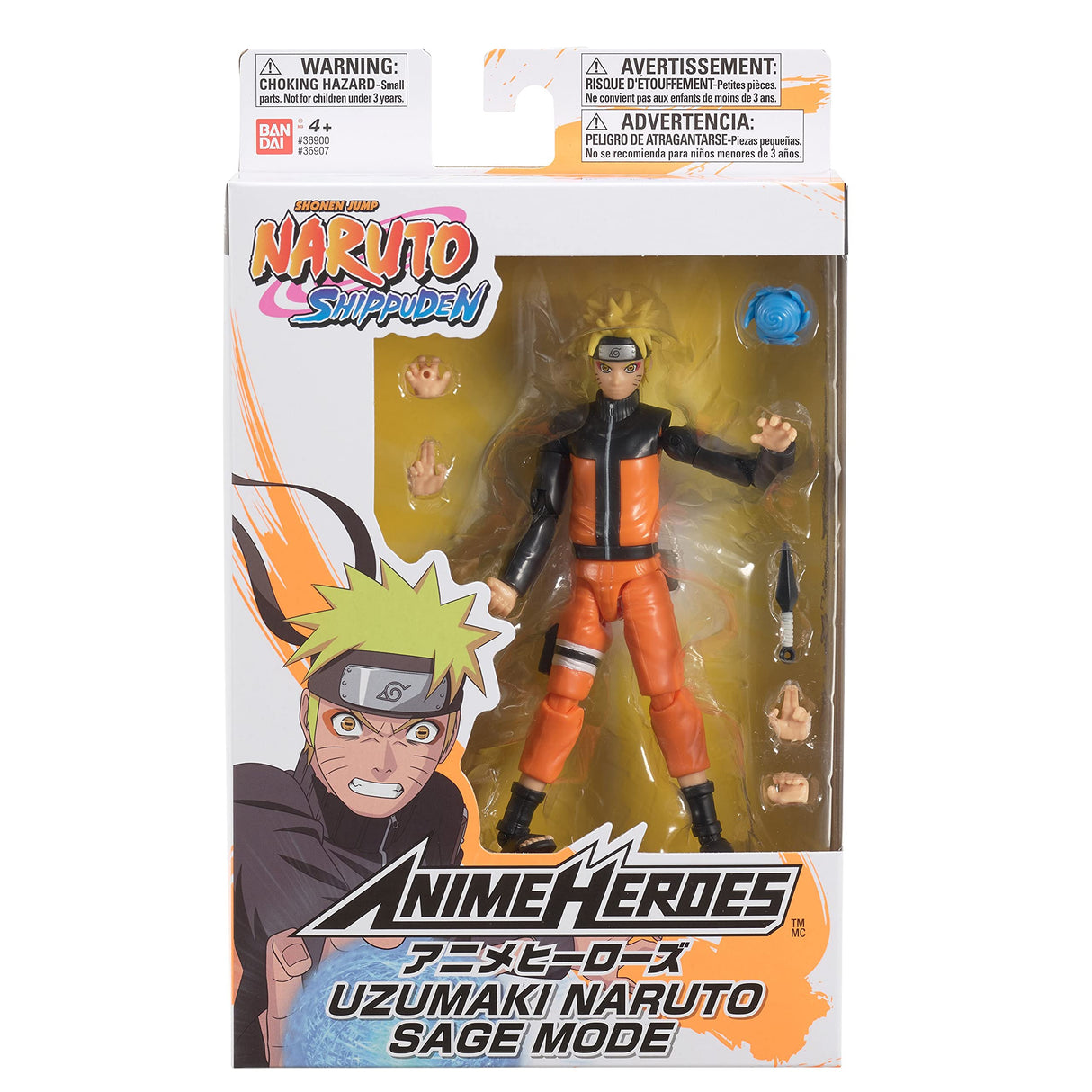 Naruto Shippuden Anime Heroes Uzumaki Naruto Action Figure