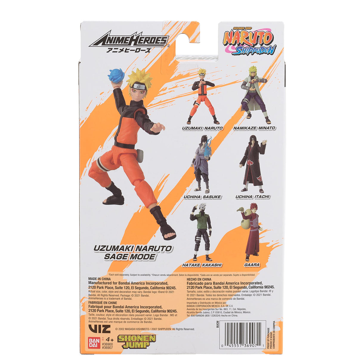 Naruto Shippuden Anime Heroes Uzumaki Naruto Action Figure