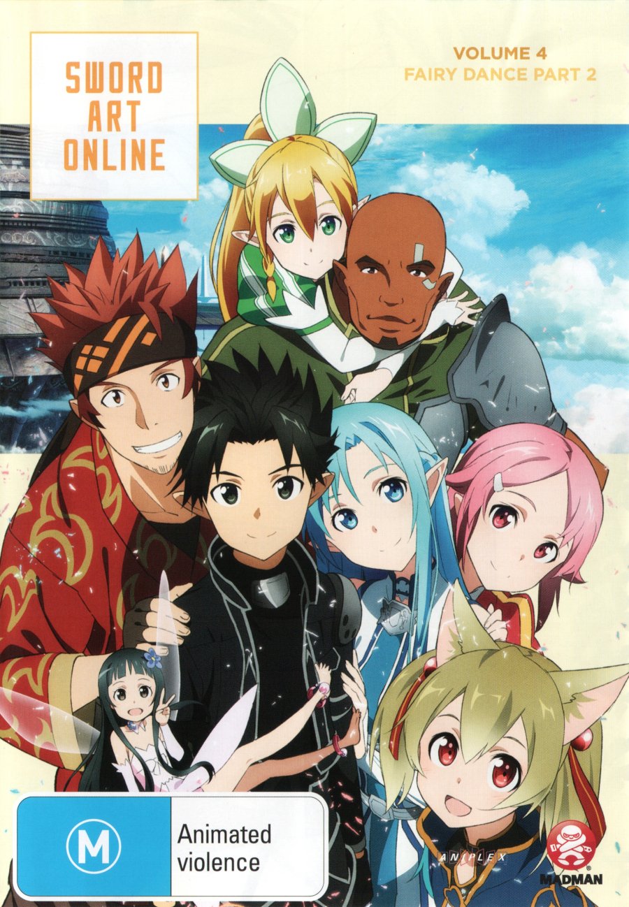 Sword Art Online Vol. 4 Fairy Dance Part 2 Eps 20-25 DVD
