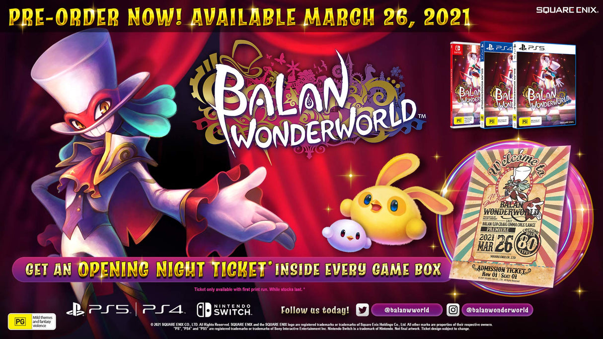 Balan Wonderworld PS5 Playstation 5 Game Brand New Sealed