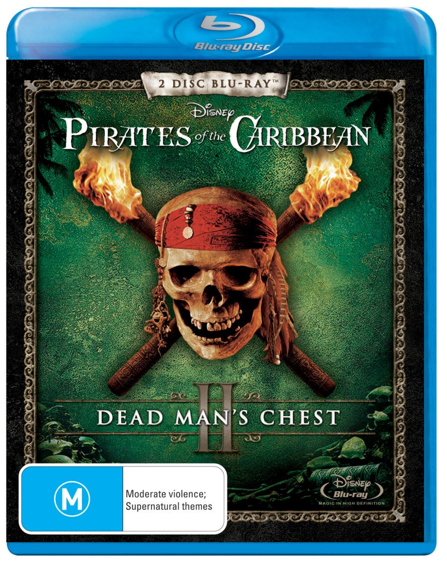 Pirates Of The Caribbean II 2 Dead Man's Chest Blu-ray DVD New Sealed