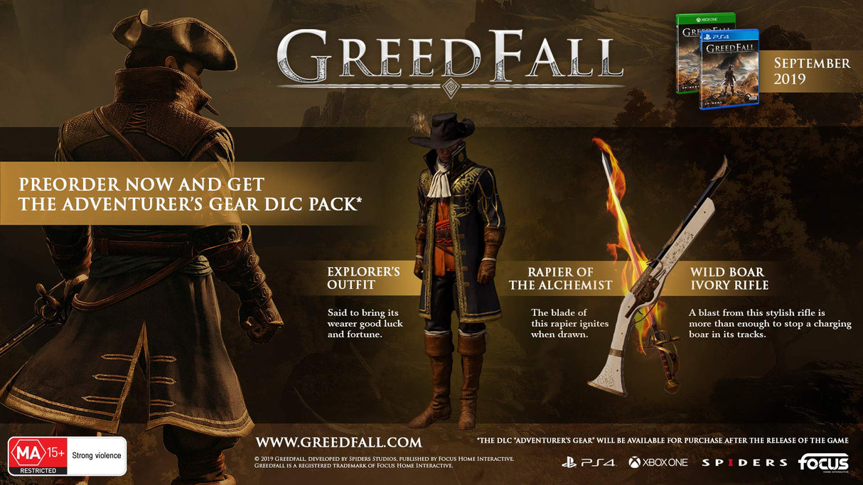 Greedfall PS4 Playstation 4 Game