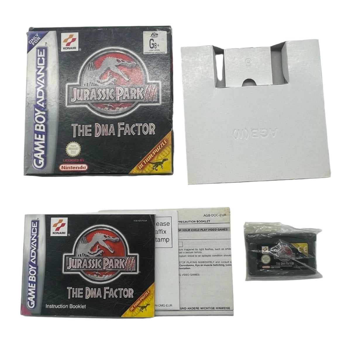 Jurassic Park III The DNA Factor Nintendo Gameboy Advanced GBA Game Boxed complete PAL