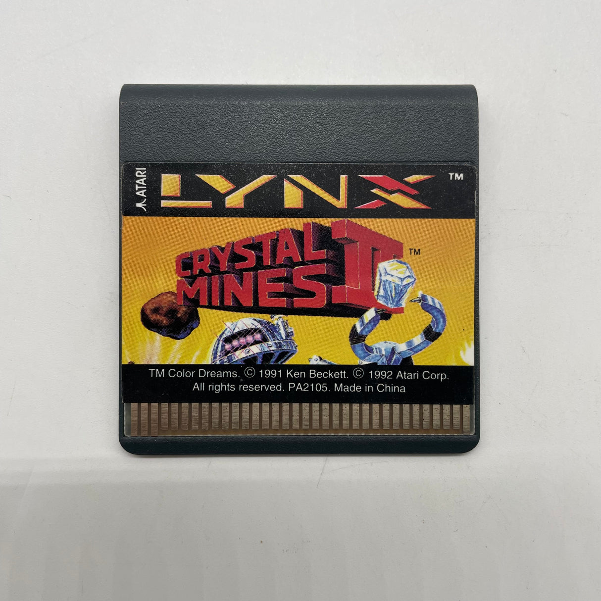 Crystal Mines 2 II Atari Lynx Game Cartridge Only PAL