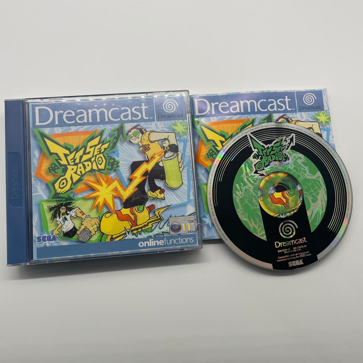 Jet Set Radio Sega Dreamcast Game + Manual PAL