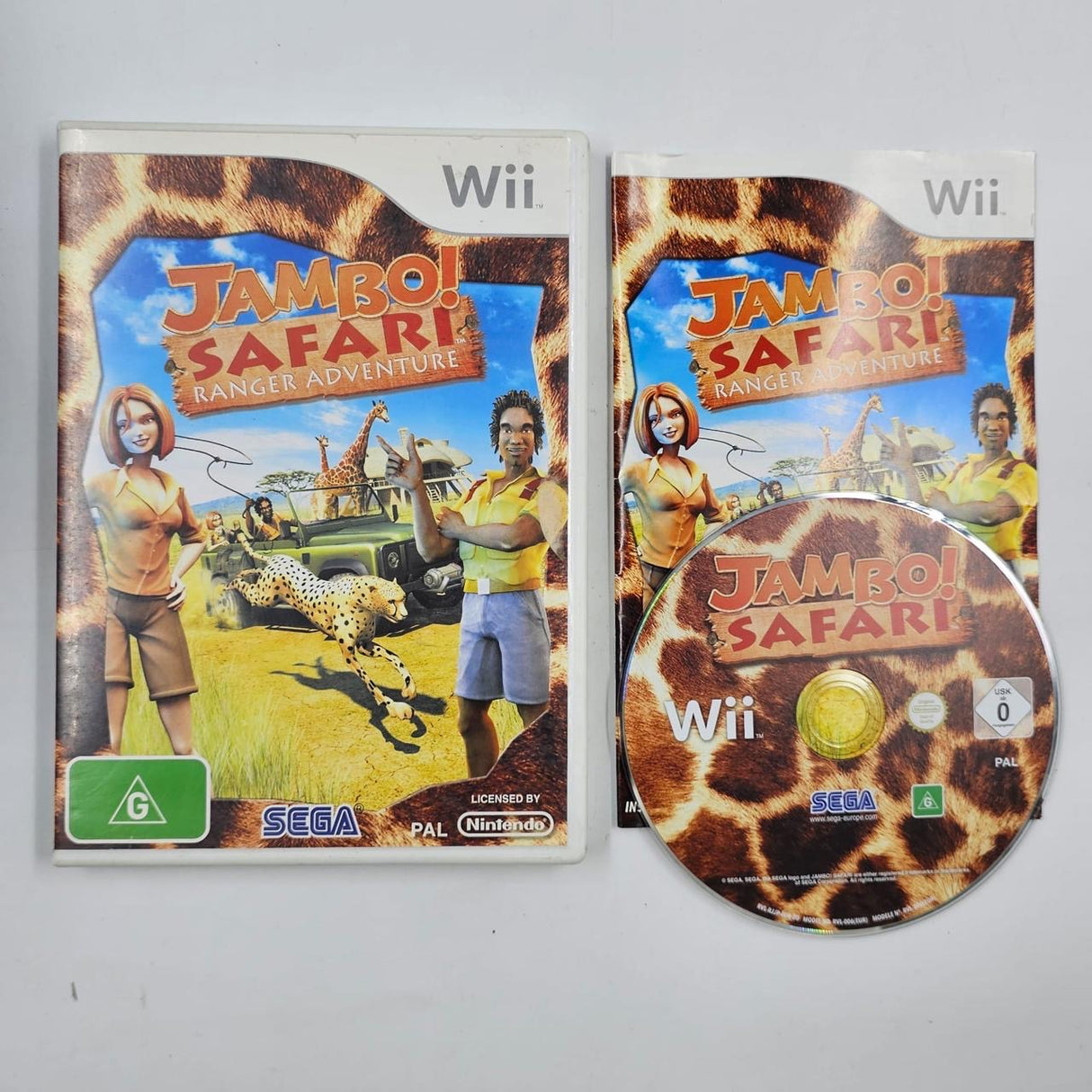 Jambo! Safari Ranger Adventure Nintendo Wii Game + Manual PAL
