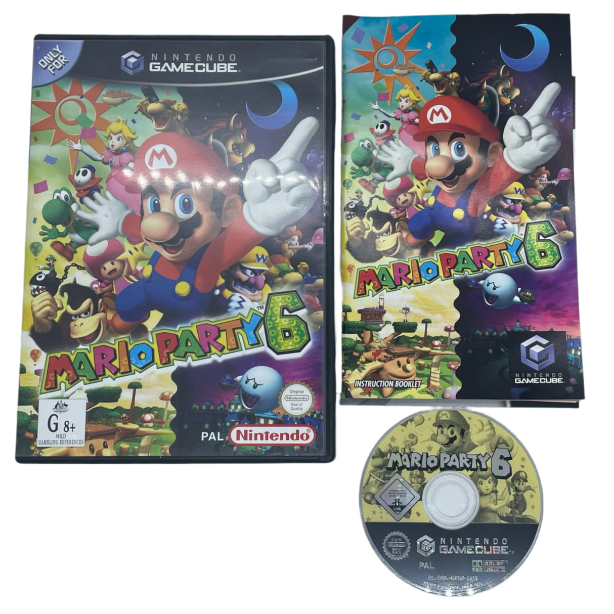 Mario Party 6 Nintendo Gamecube Game + Manual PAL
