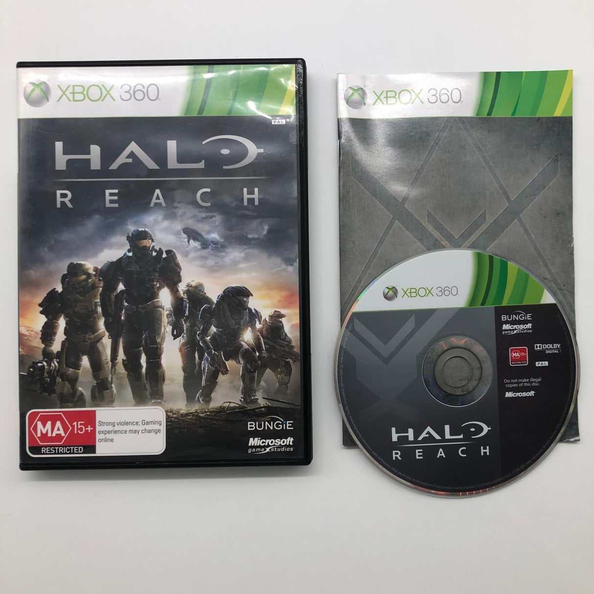 Halo Reach Xbox 360 Game + Manual PAL