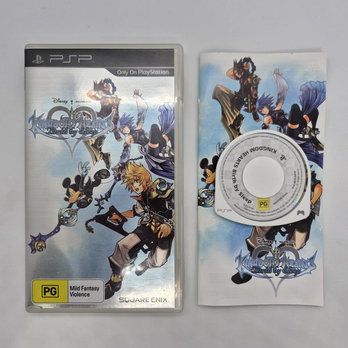 Kingdom Hearts Birth By Sleep PSP Playstation Portable Game + Manual