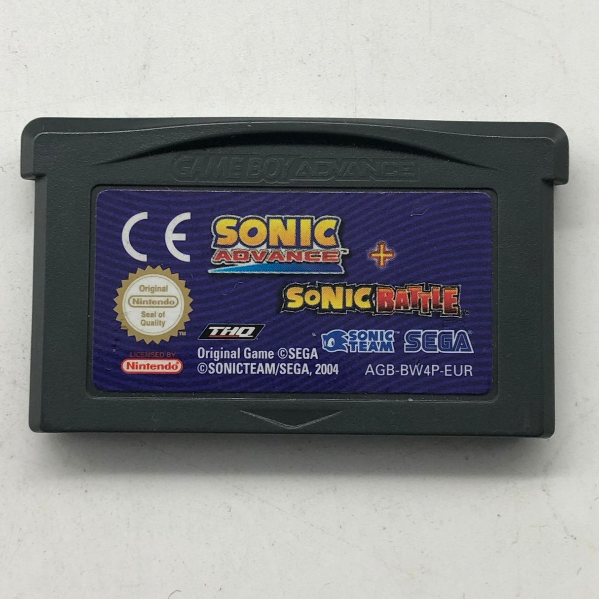 Sonic Advance + Sonic Battle Nintendo Gameboy Advance GBA Game Cartridge