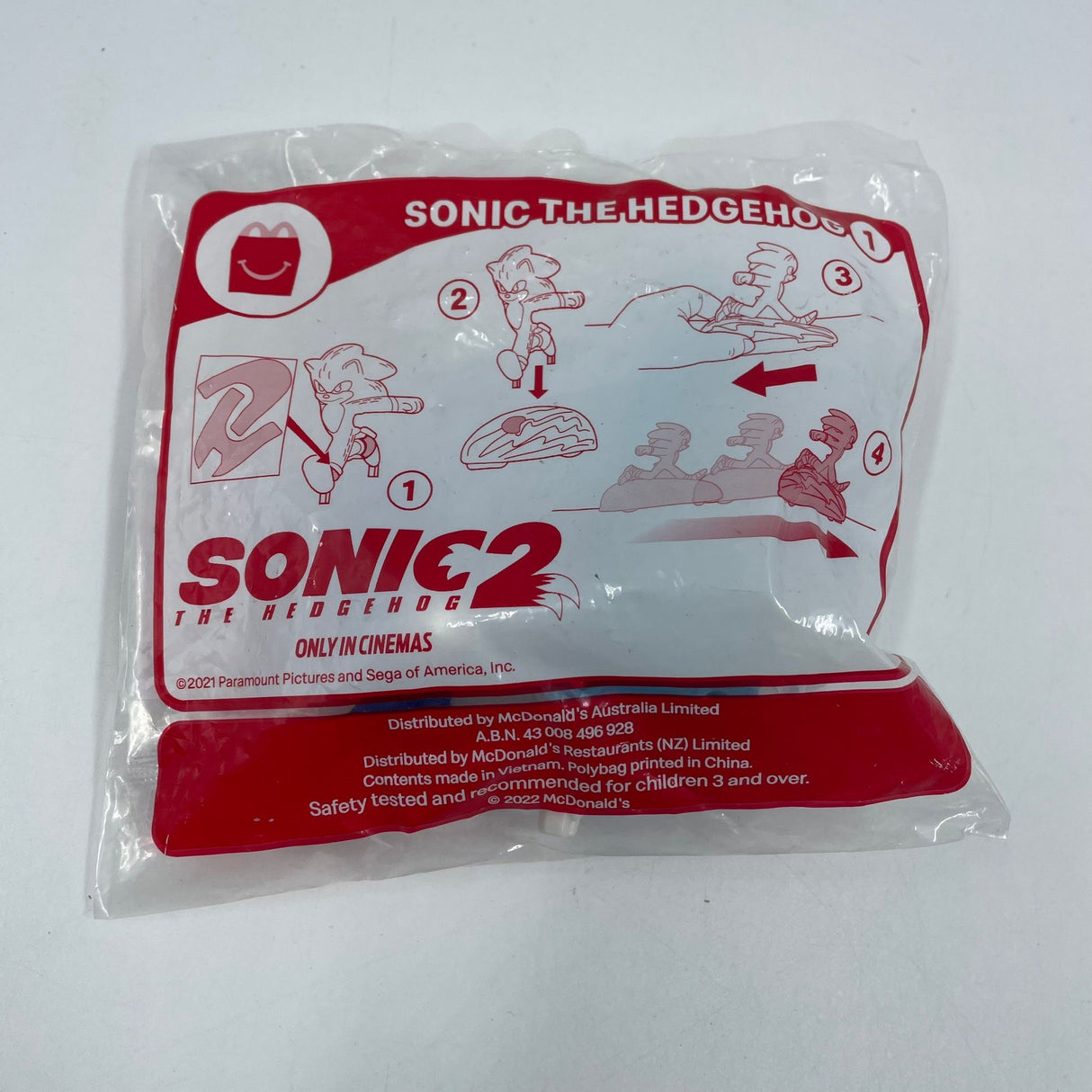 Sonic The Hedgehog 2 McDonalds Happy Meal Toy