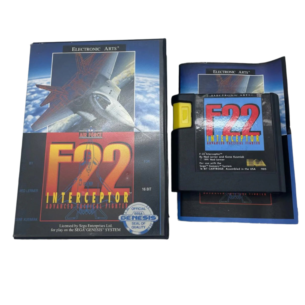 F22 Interceptor Sega Mega Drive / Genesis Game + Manual PAL