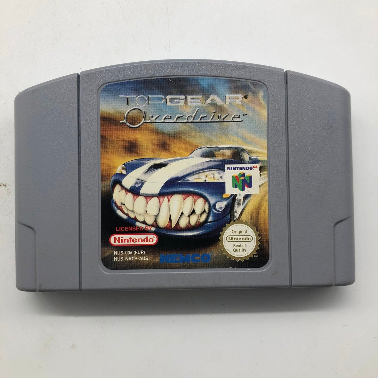 Top Gear Overdrive Nintendo 64 N64 Game Cartridge PAL