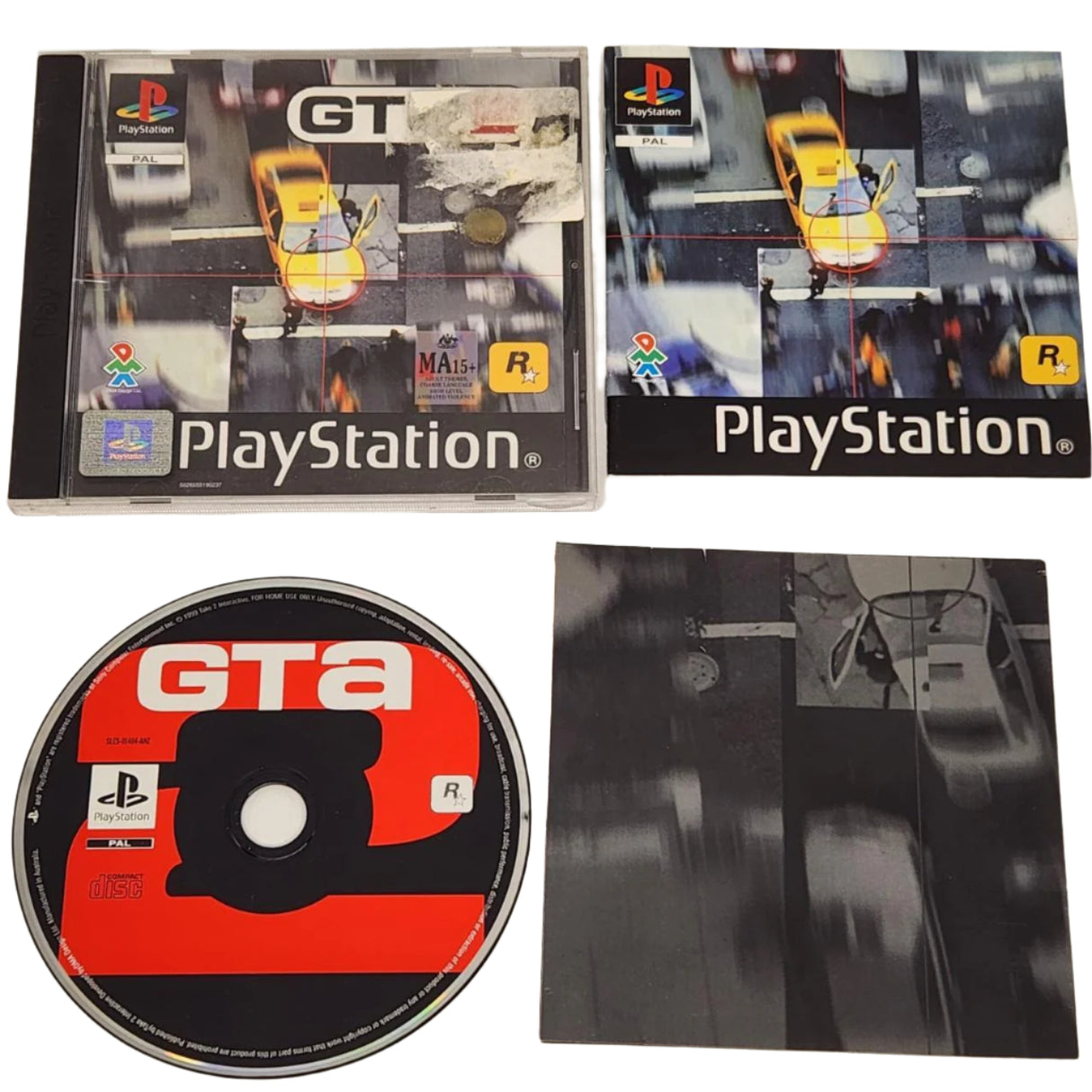 Grand Theft Auto 2 PS1 Playstation 1 Game + Manual PAL
