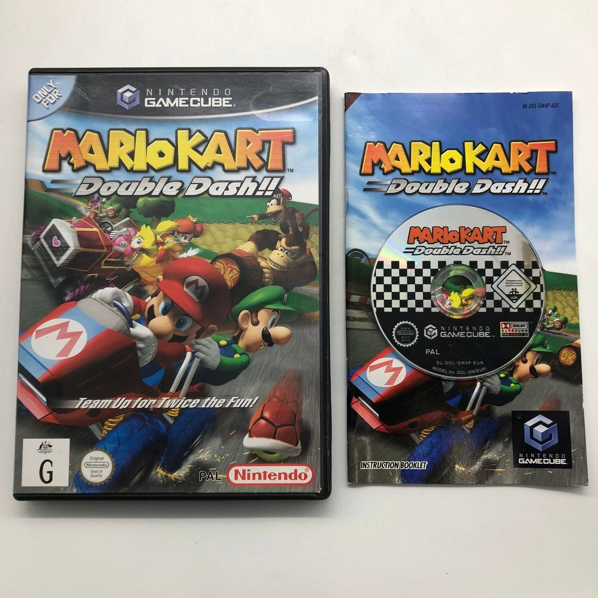Mario Kart Double Dash Nintendo Gamecube Game + Manual PAL