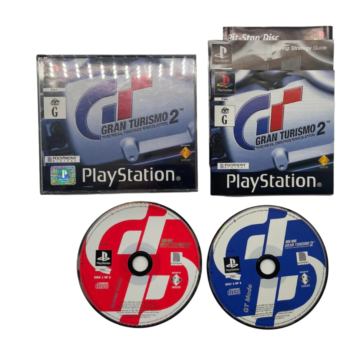 Gran Turismo 2 PS1 Playstation 1 Game + Manual PAL
