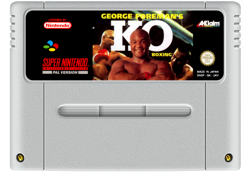 George Foreman's KO Boxing Super Nintendo Entertainment System SNES Game Cartridge PAL