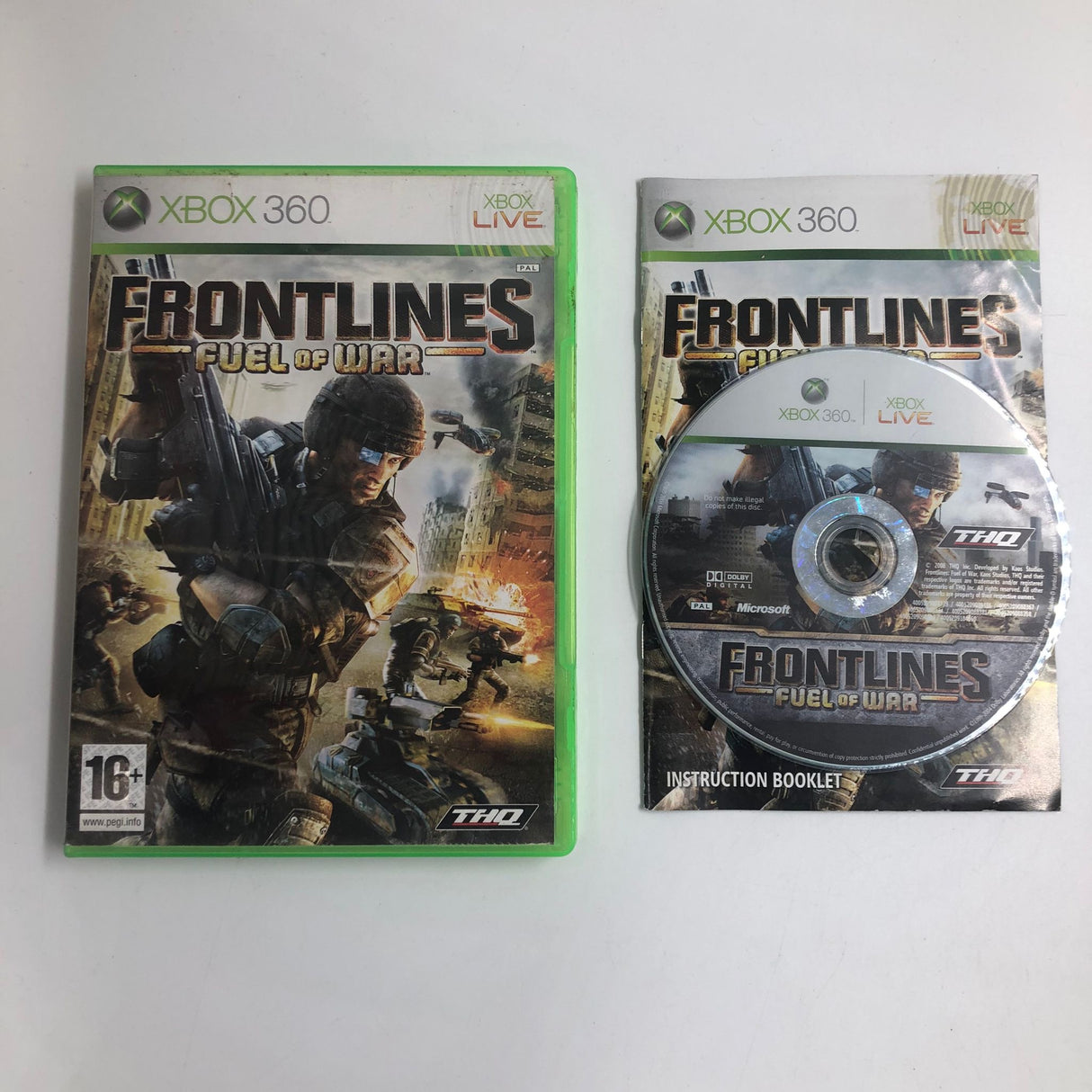 Frontlines Fuel Of War Xbox 360 Game + Manual PAL