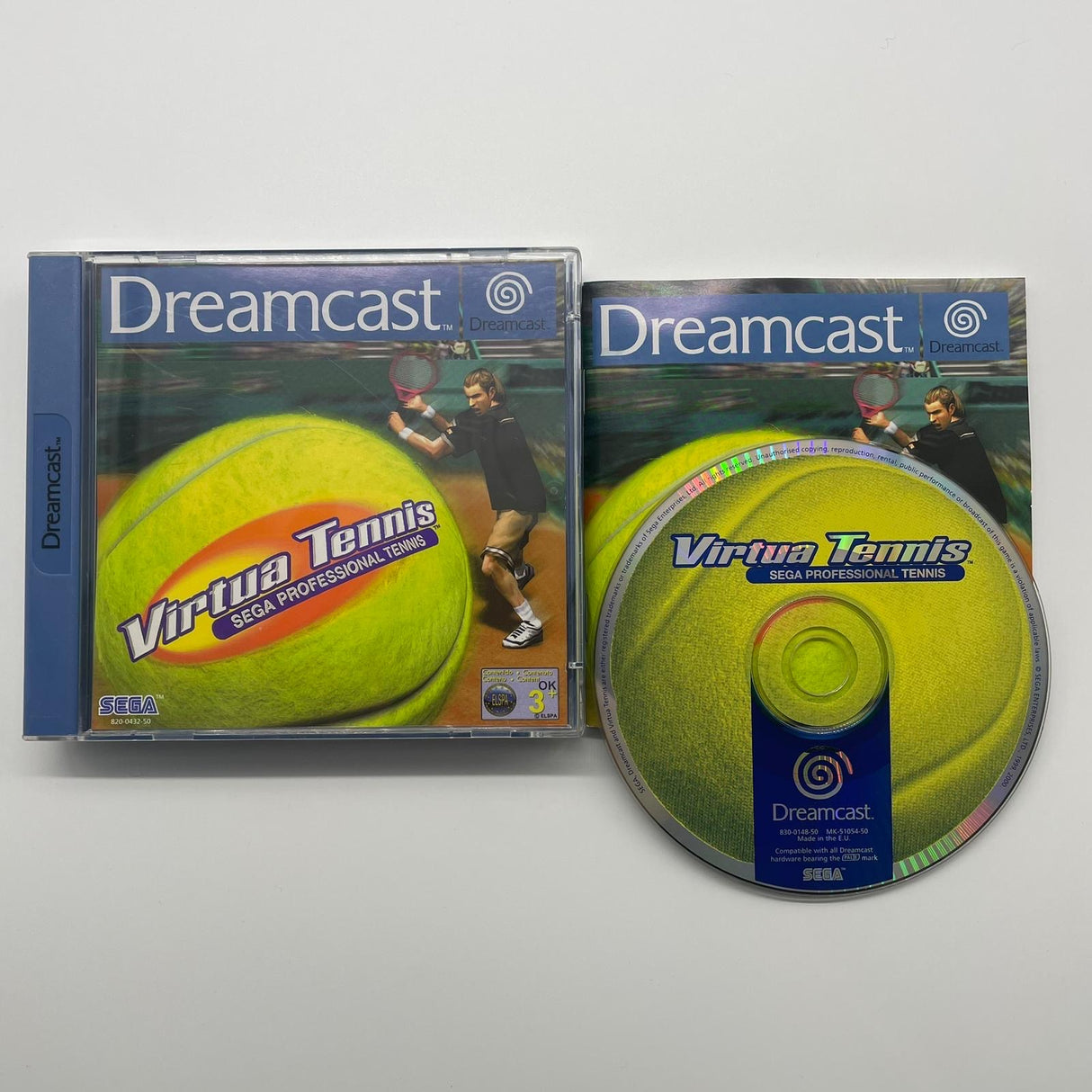 Virtua Tennis Sega Professional Tennis Sega Dreamcast Game + Manual PAL