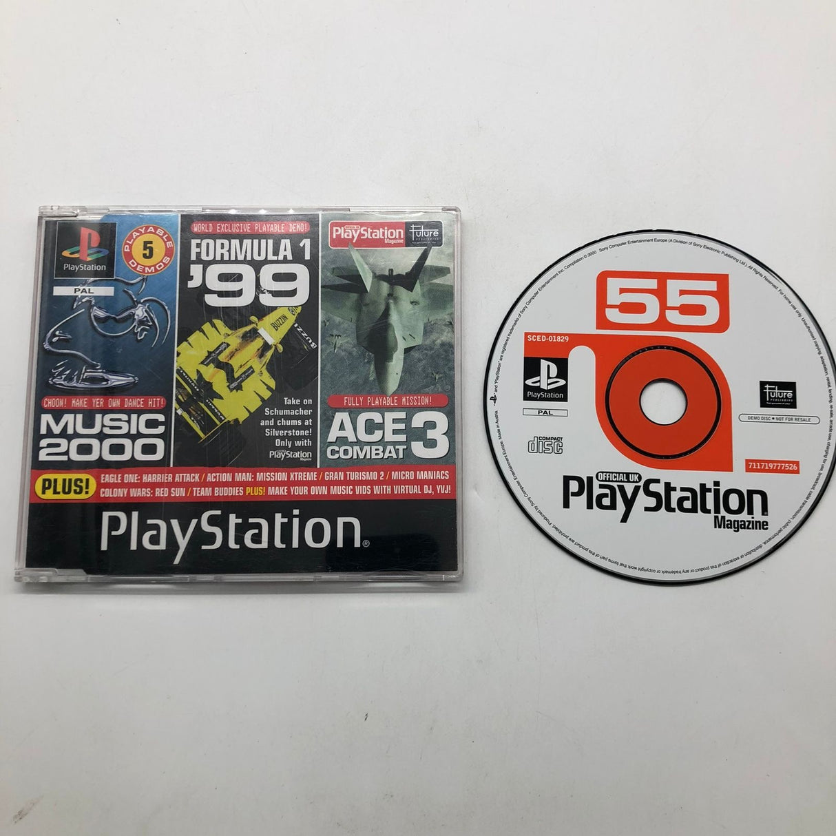 Demo Disc 55 Official UK Playstation Magazine Sony PS1 Playstation 1 PAL 25AU4