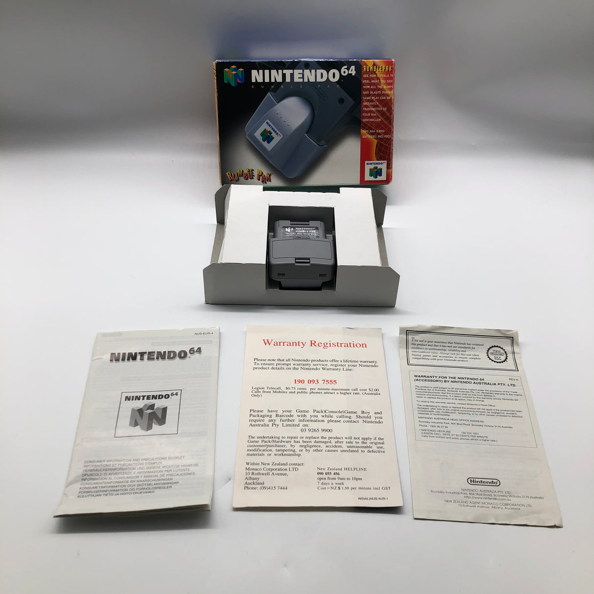 Rumble Pak Nintendo 64 N64 l Boxed Complete PAL