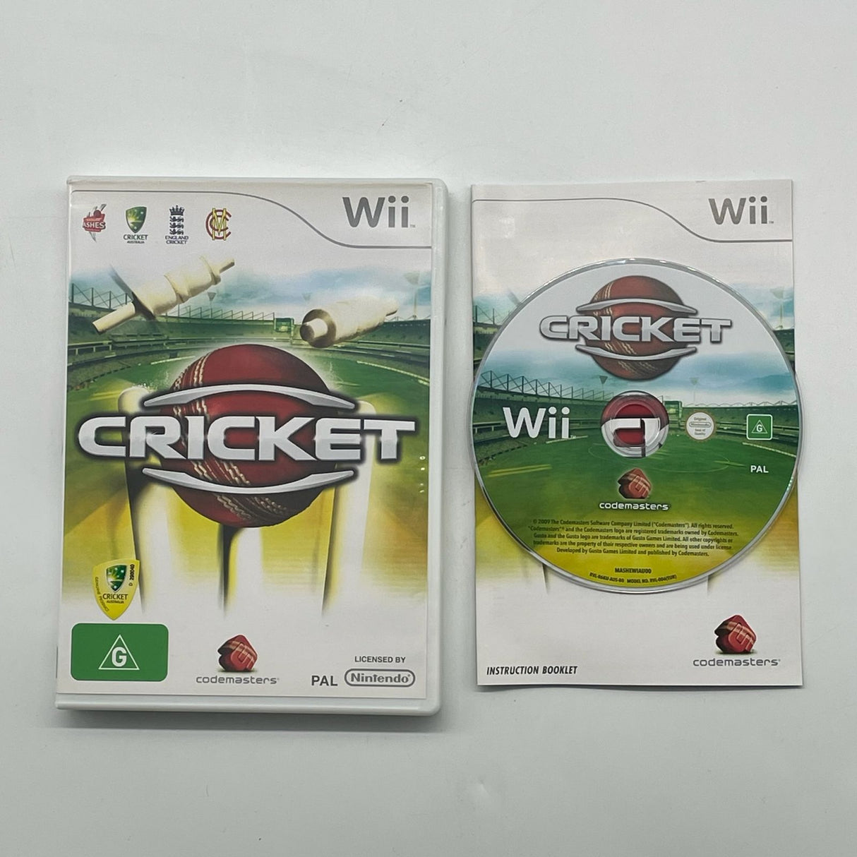 Cricket Nintendo Wii Game + Manual PAL