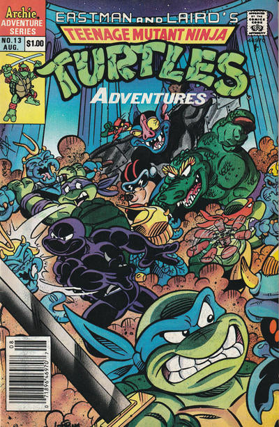 Eastman and Laird's Teenage Mutant Ninja Turtles Adventures #13 August Comic Book