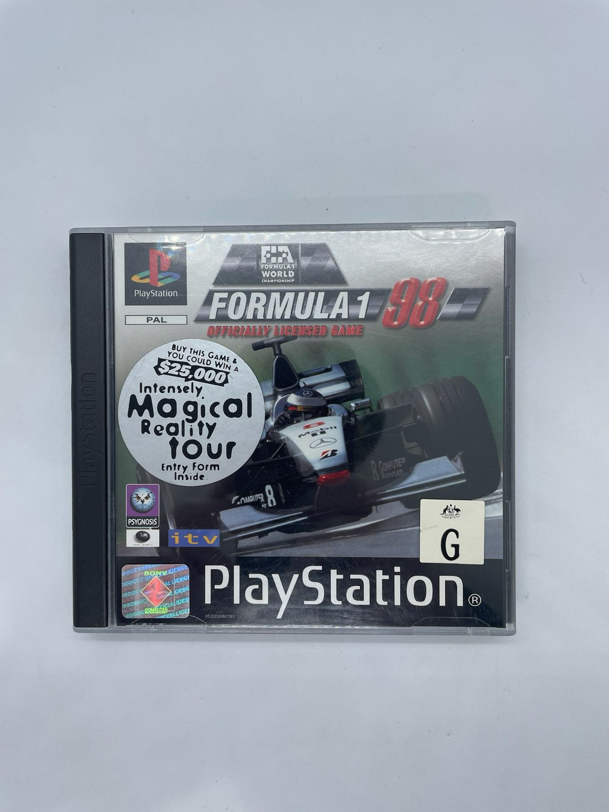 Formula 1 98 PS1 Playstation 1 Game + Manual PAL